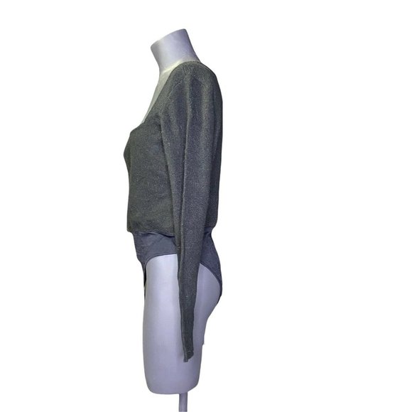 Leith Womens Square Neck Bodysuit Size L - Picture 2 of 5